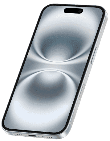 Mockup de iPhone mostrando a interface do app de rifas digitais